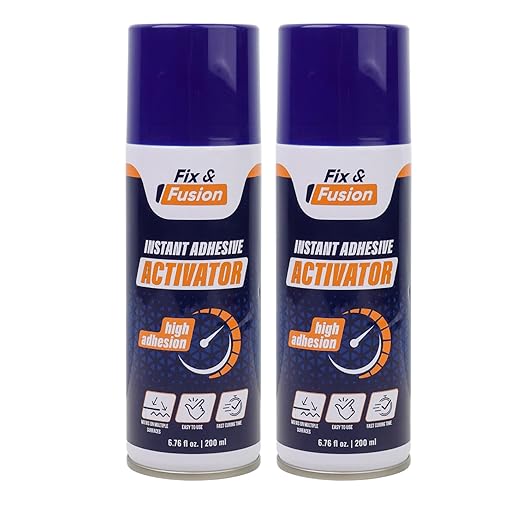 FIX & FUSION Activator Spray, Instant Cure Accelerator by FIXFUSION