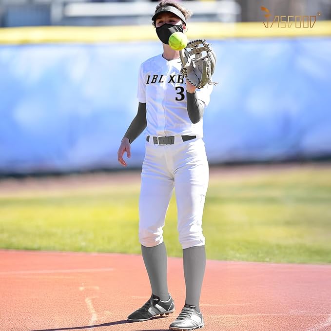 Baseball Socks and Belt for Youth Adult Softball Socks Combo Elastic Waist Belt for Men Kids Boys Girls Women JASGOOD