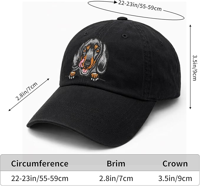 Pet Dog Lover Gifts,Embroidered Dog Baseball Hats for Men Women Dad Mom