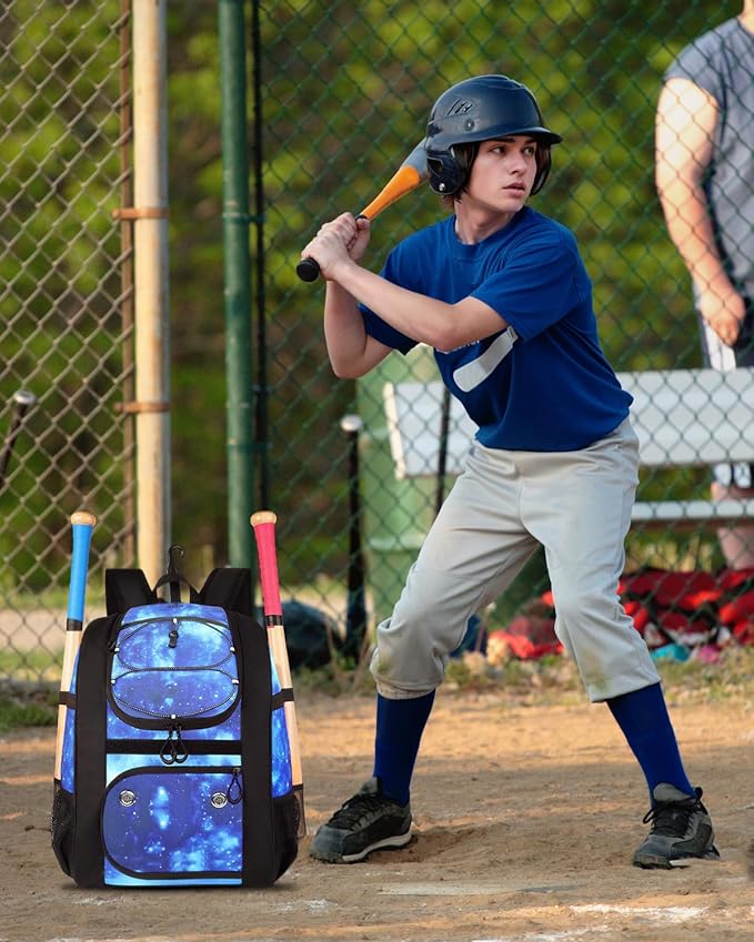 MATEIN Softball Bag, Lightweight Baseball Backpack with Shoe Compartment, Baseball Bag with Fence Hook for TBall Bat & Equipment, Softball Gifts Catchers Backpack for Women Fit Catcher’s Mitt, Helmet