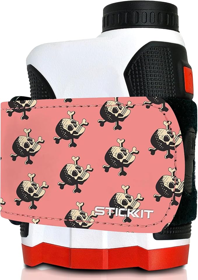 STICKIT Magnetic Rangefinder Strap | Strong Magnet Securely Holds to Golf Carts and Golf Clubs for Easy Access | Slim, Form Fitting, Size Adjustable