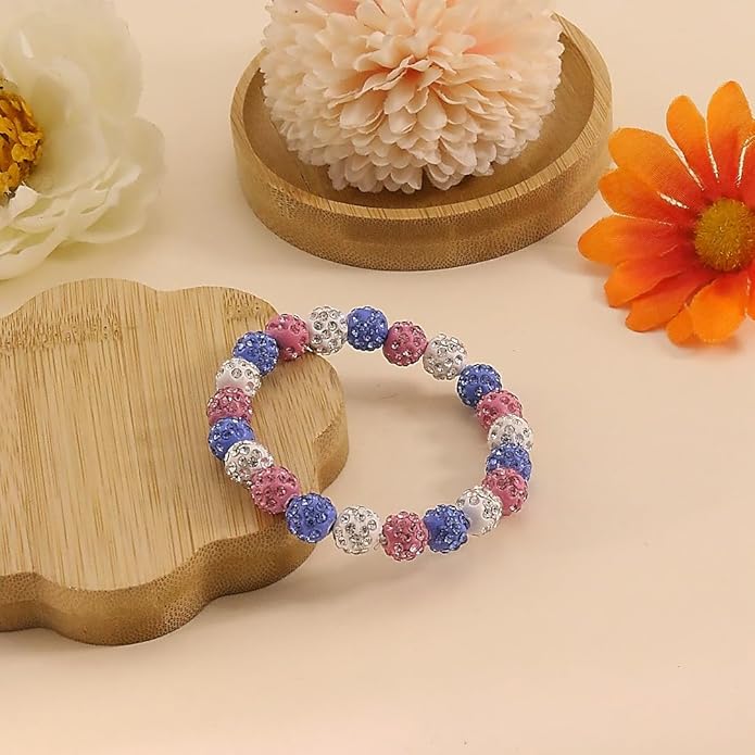 Baseball Bracelet for Women Men Baseball Mom Accessories Essentials Stuff Sparking Bead Bracelet Jewelry Baseballs Sport Fan Bracelet for Sports Game Team