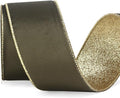 Ribbli Dark Moss Velvet Wired Ribbon 2.5 Inch Moss Green Velvet by Ribbli