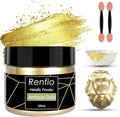 Renfio Metallic Pigment Powder, 50ml Antique Gold Resin Color Pigment by Renfio