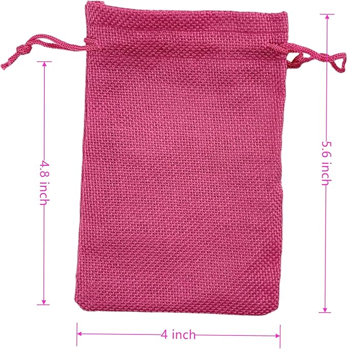 Palmhomee Pack of 25 Burlap Gift Bags - Image 3