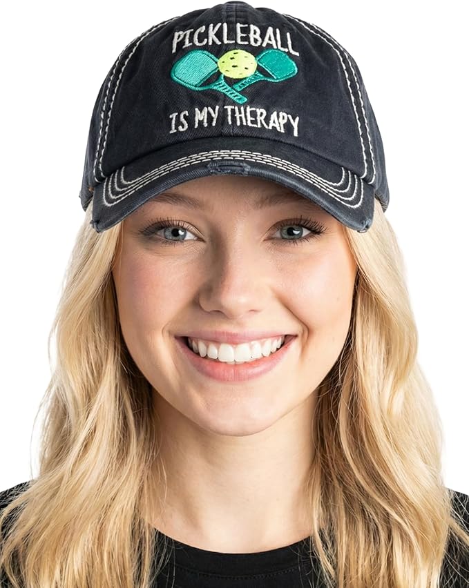 Funky Junque Distressed Vintage Baseball Cap - Embroidered Patch Women's Hat - Holiday, Lifestyle & Patriotic Designs