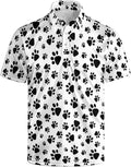 HUURAY Funny Golf Polos for Men Funny Print Short Sleeve Shirts Quick Dry Polo Shirts Hawaiian Shirt Performance Golf Outfits
