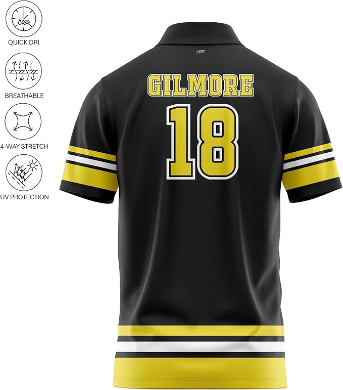 Funny Parody Golf Polo Shirt – Fun Movie Performance Quick Dry UPF Sun Protection Moisture Wicking Casual Wear Shocker Golf