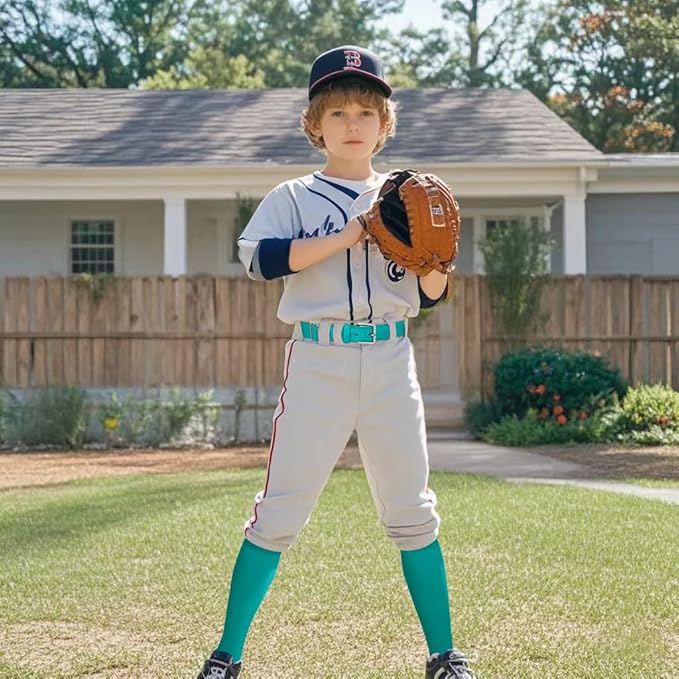 Baseball Socks and Belt Combo for Youth Adult Softball Sock Belt for Boys and Girls