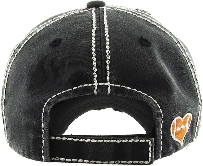 Funky Junque Distressed Vintage Baseball Cap - Embroidered Patch Women's Hat - Holiday, Lifestyle & Patriotic Designs