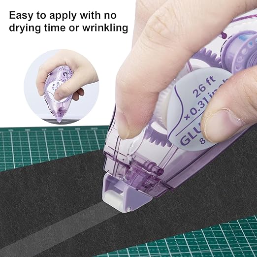 Glue Tape for Scrapbooking, Scrapbook Tape 4 Pcs, Double Sided Tape Roller for - Image 7