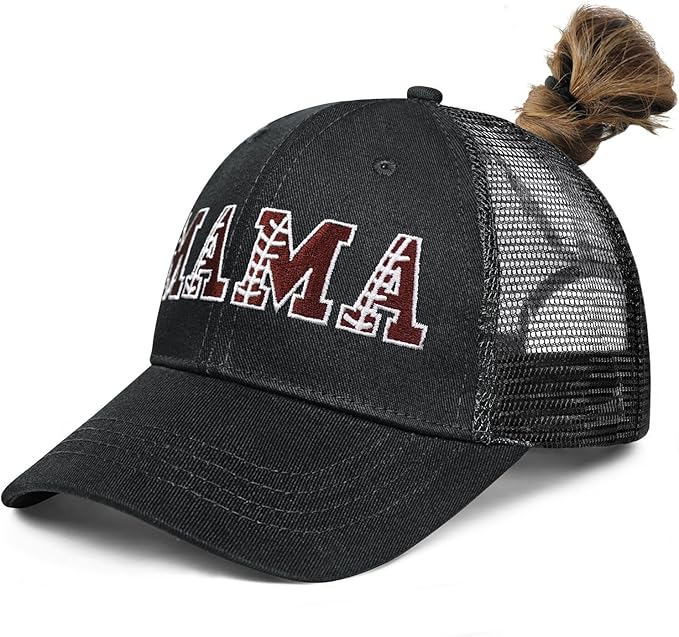 Mama Trucker Hat Mothers Day Birthday Gifts for Mother Mom Mama Embroidered Adjustable Washable Baseball Cap