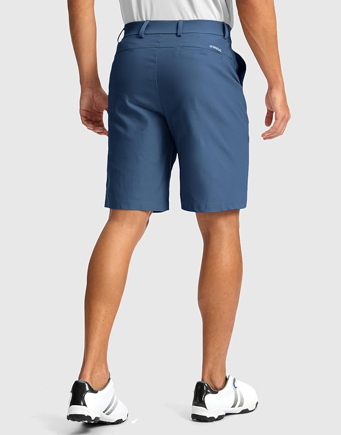 G Gradual Men's Golf Dress Shorts 5"/ 7"/ 9" Stretch Casual Work Flat Front Shorts for Men with 3 Pockets Quick Dry