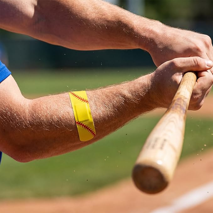 Geiserailie 120 Pieces Softball Bandages Fabric Adhesive Finger Bandages Waterproof Flexible Travel First Aid Supplies for Softball Team Boys Girls Fans Party Supplies