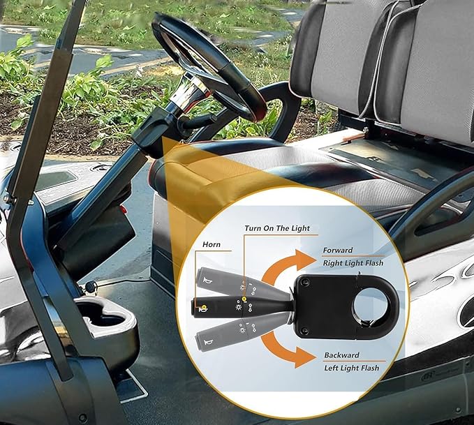 Golf Cart Light Kit Compatible with Yamaha G29 Complete Ultimate LED Light Kit with Turn Signals, Hazard Flasher, Horn and Brake Fits Yamaha G29 Drive 2007+ Electric
