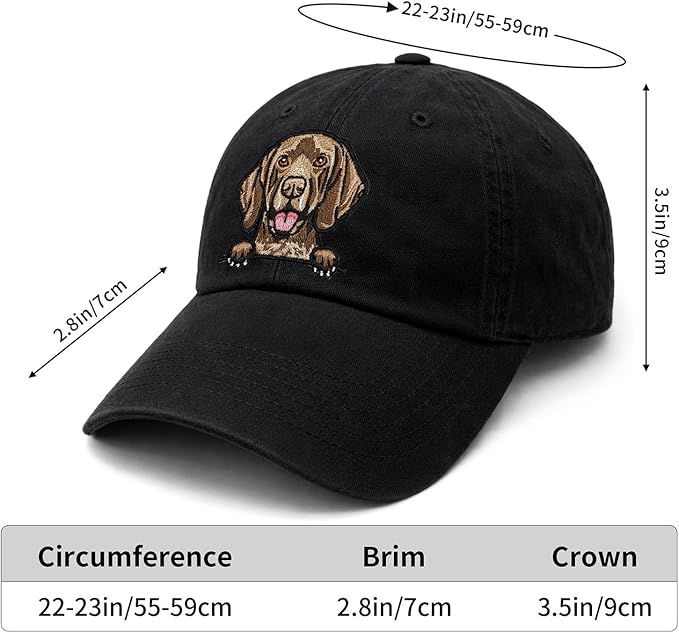 Pet Dog Lover Gifts,Embroidered Dog Baseball Hats for Men Women Dad Mom