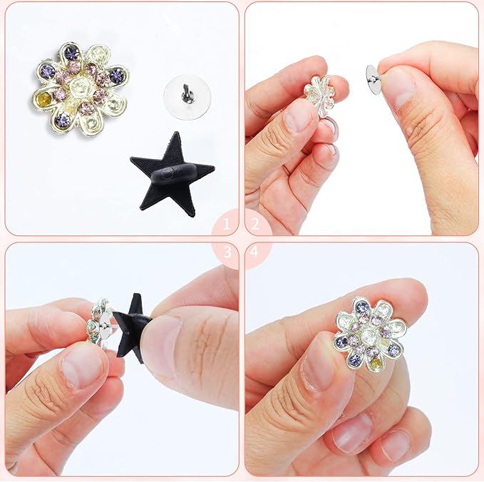 200pcs Black Rubber Pin Backs - Image 4