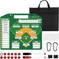 Magnetic Baseball Lineup Board with Bag - Dry Erase Coaching Board for Baseball,Softball Lineup Cards Marker Boards,Baseball Lineup Board for Dugout,Baseball Clipboard for Coaches