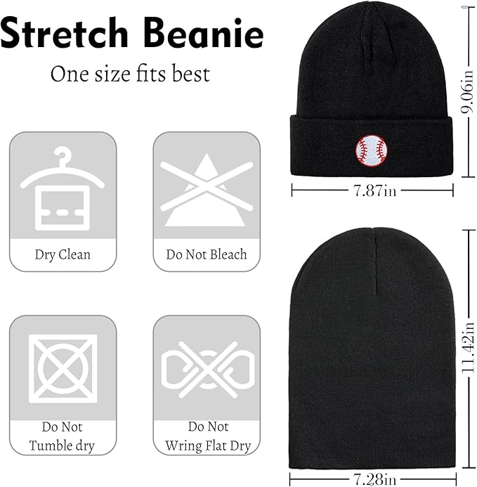 Sport Beanie Baseball Basketball Hockey Gifts for Players and Lovers Men Women