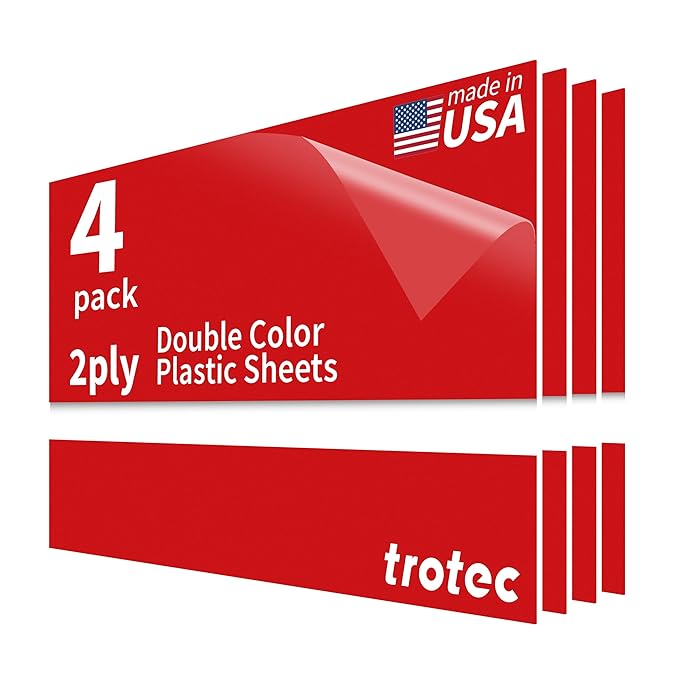 Trotec TroLase | 12"x20"x1/16", Guillotine | Made in USA by TrotecEngravingSupplies