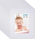 Egofine 8x10 White Picture Mats Pack of 14, Frame Mattes by Egofine