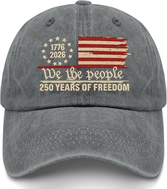 U.S. 250th Anniversary 250 Years Freedoms 1776-2026 Baseball Hats Funny