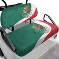 Yewatlles Golf Cart Seat Covers, Blanket for Golf Cart, Universal Golf Cart Seat Towel Fits Golf Car, Club Car, More Golf Carts Retro Mexican Flag