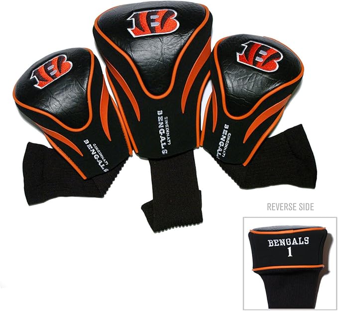 Team Golf NFL San Diego Chargers Contour Golf Club Headcovers (3 Count) Numbered 1, 3, & X, Fits Oversized Drivers, Utility, Rescue & Fairway Clubs, Velour Lined for Extra Club Protection