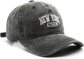 New York Hat Washed Baseball Cap Unisex Sun Hat Adjustable Trucker Cap
