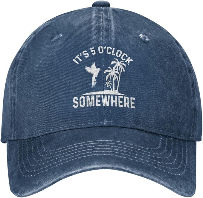 Philysonic 5 Oclock Somewhere Hat It is 5 Oclock Somewhere Hat Women Baseball Hat Cool Hats
