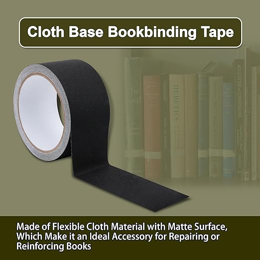 Cloth Bookbinding Repair Tape Matte Book Repair Tape 2 Inch by 33 Feet Self - Image 3