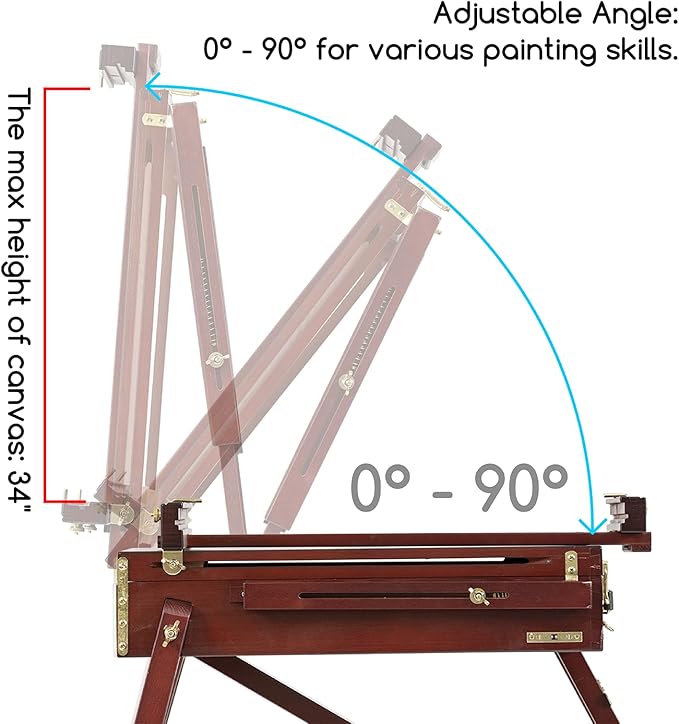 MEEDEN French Easel, Plein Air Easel, Art Easels - Image 5