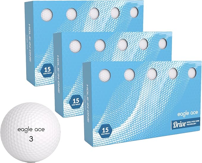 Eagle Ace™️ Drive Golf Balls-2 Layers-Maximum Distance,Optimal Spin Control (2024 Version