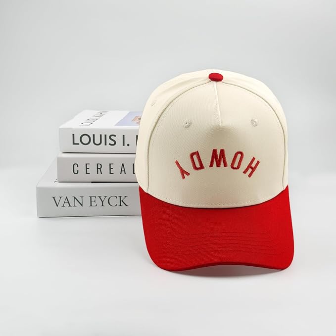 Funny Embroidered Trucker Hat, Vintage Two-Tone Cotton Baseball Cap for Men Women, Adjustable Dad Hat Gift Idea