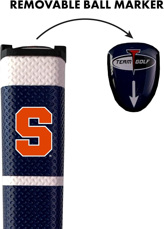 Team Golf NCAA Golf Putter Grip with Removable Gel Top Ball Marker, Durable Wide Grip & Easy to Control