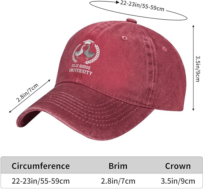 Funny Goose Hat Silly Goose On The Loose Hat Men Baseball Hats Funny Cap