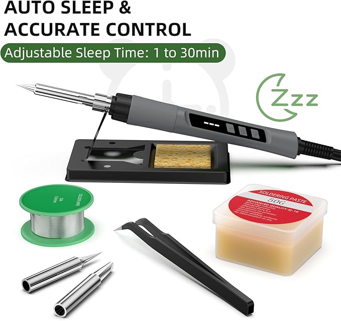 Soldering Iron Kit, 190W Soldering Gun, 110V LED Solder Kit - Image 5