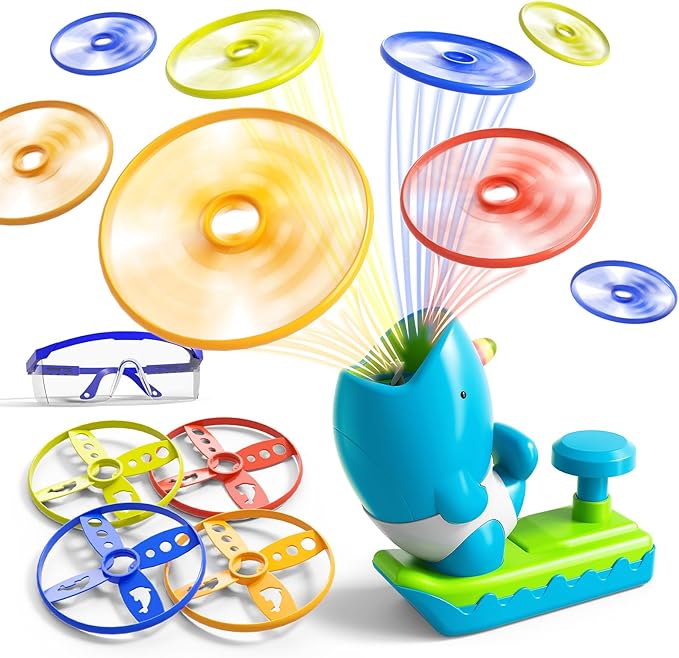 29 PCS Flying Disc Launcher Outdoor Indoor Game Toys Gifts by Unknown