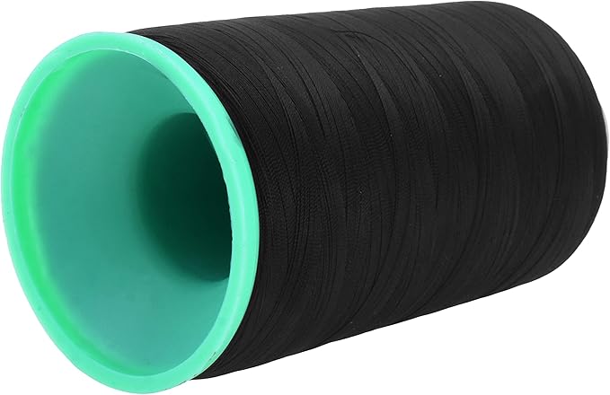 Mandala Crafts Bonded Nylon Thread Black Heavy Duty Sewing Threads - Image 2