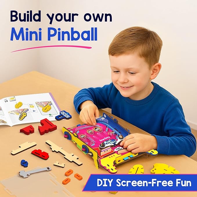 Smartivity DIY Mini Pinball for Kids Ages 6-12 Years | Build Your Own - Image 2