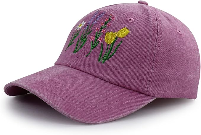 Gardening Hat for Women, Funny Adjustable Cotton Flower Plant Baseball Cap