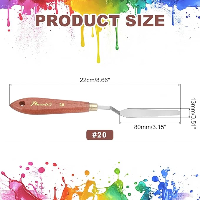MECCANIXITY Pack of 1 Palette Knife No.20, 7.5" Long Palette Knives - Image 2