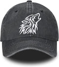 Embroidered Baseball Cap for Women Men Vintage Adjustable Washed Distressed Denim Baseball Hat