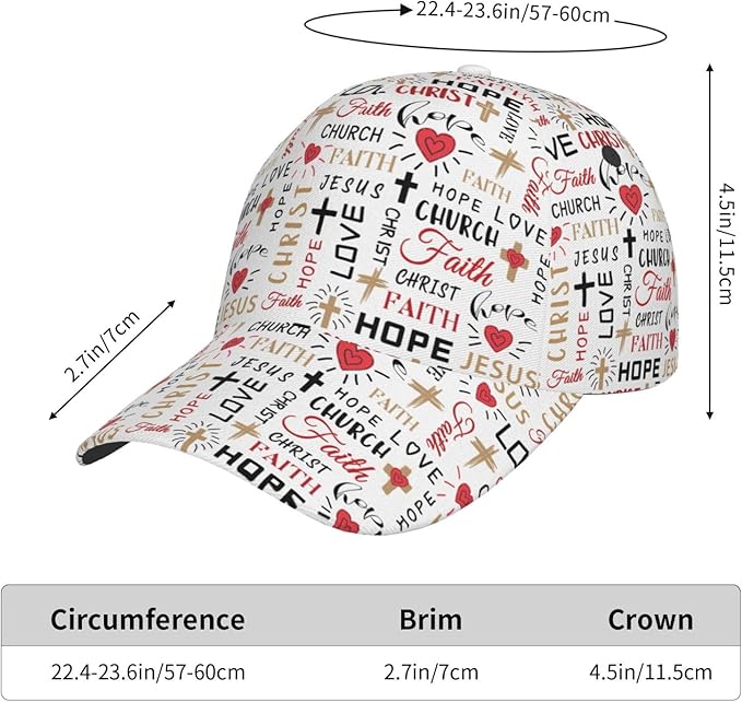 Jesus Baseball Cap Christian Trucker Hat Easter Hats Religion Snapback Cap Adjustable for Women Men