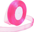 Ribbon for Gift Wrapping 3/4 inch Hot Pink Sheer Organza Ribbon for Flower by Loomeshribbonforcrafts%EF%BC%81