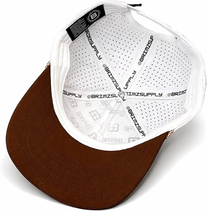 BRIMZ Outdoor Performance Hat - Water & Sweat Resistant Hats - Breathable & Moisture-Wicking Snapback