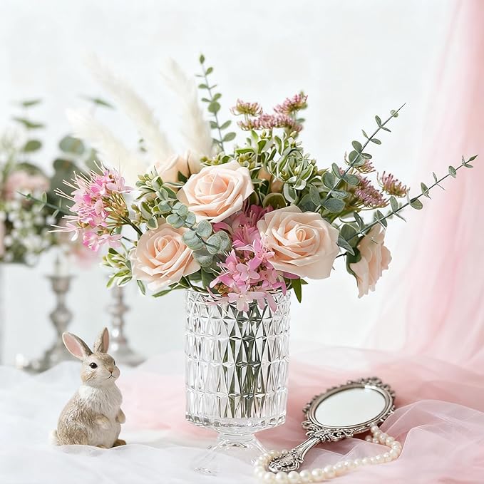 Artificial Flowers Foam Fake Roses 25pcs Champagne Roses - Image 5