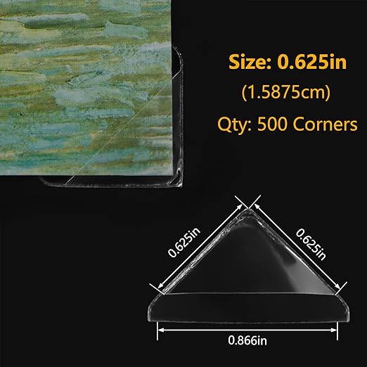 Lineco Infinity 0.625" Acid-Free Archival Photo Corners Self Adhesive, Pressure - Image 5