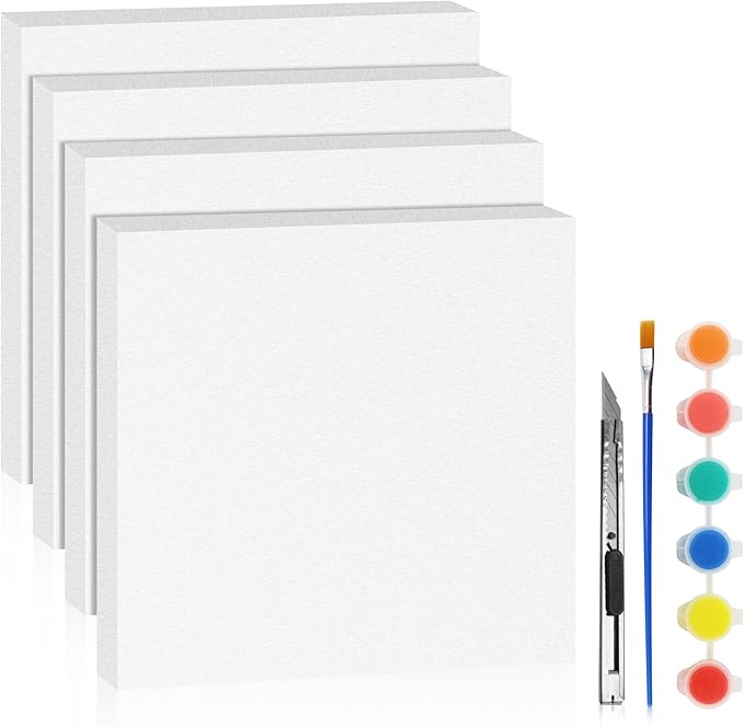 LuckyFoam White 4 Pack 12x12x1 inch Foam Sheets 1 Inch Thick Polystyrene by LuckyFoam
