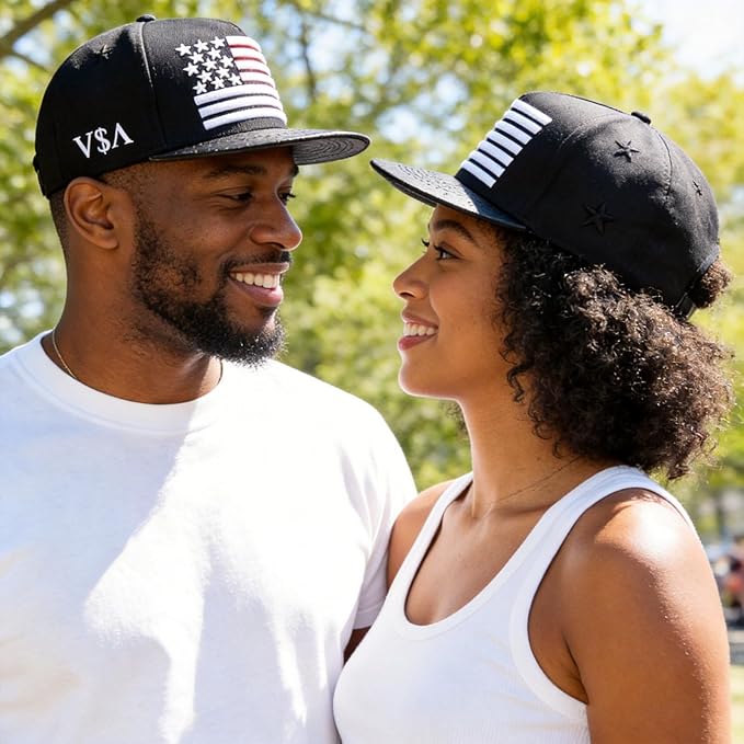 USA Flag Baseball Cap American Patriotic Trucker Hat Father Dad Mother Mom Adjustable Sportswear Hat for Men Women Adults